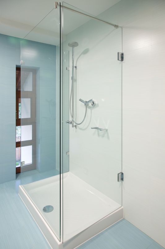 Contemporary Shower with Fixtures